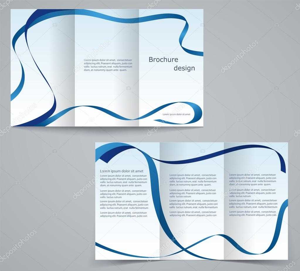 Three Fold Business Brochure Template, Corporate Flyer Or Regarding Three Fold Card Template