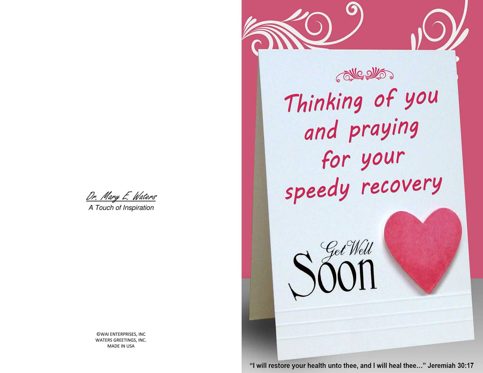 Three Printable Get Well Cards – Blank Inside, 5.5 X 8.5 And Inside Get Well Soon Card Template