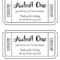 Ticket Clipart Template With Blank Admission Ticket Template