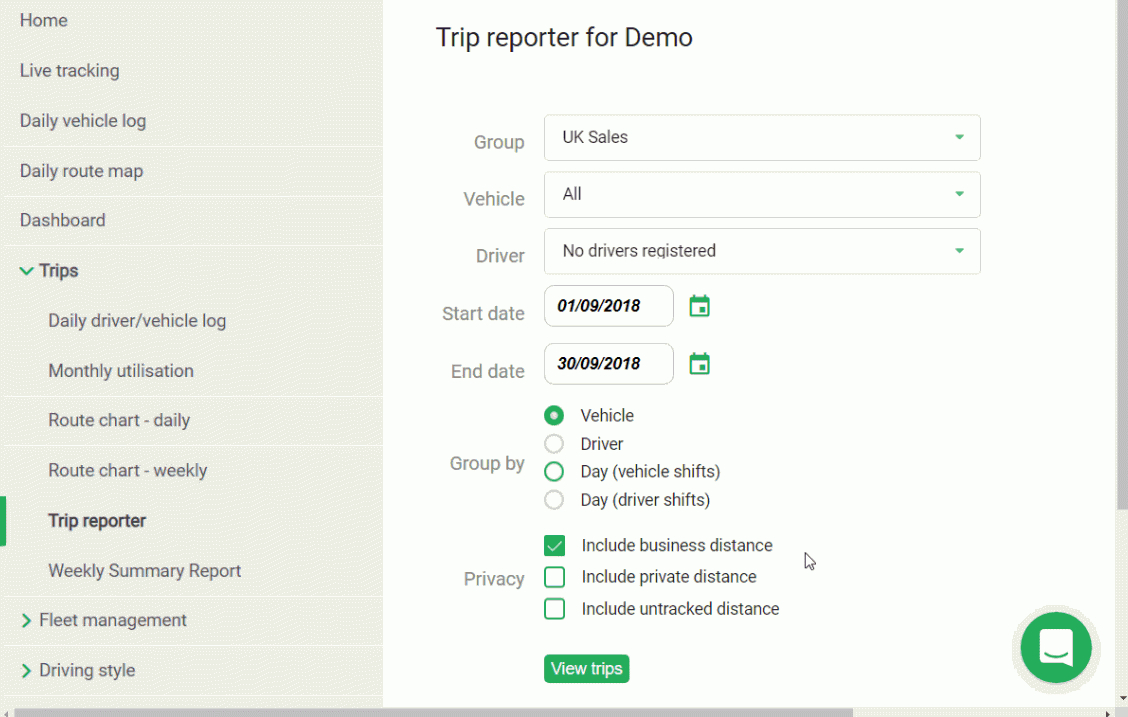 Timesheet Reports And Daily Trip Reporting | Quartix (Uk) Within Fleet Report Template