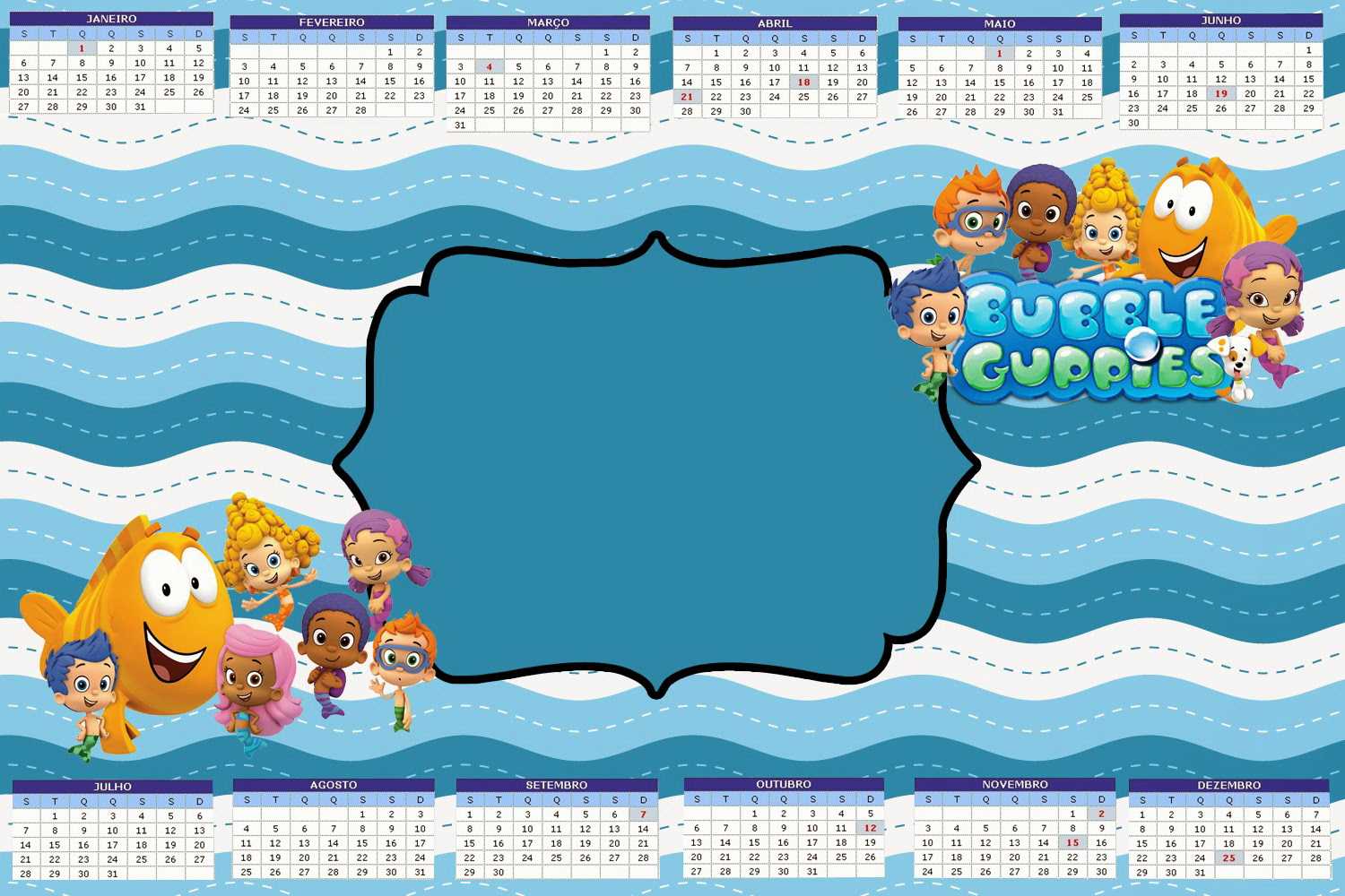 Tips: Pretty Bubble Guppies Invitations Design For Your With Bubble Guppies Birthday Banner Template