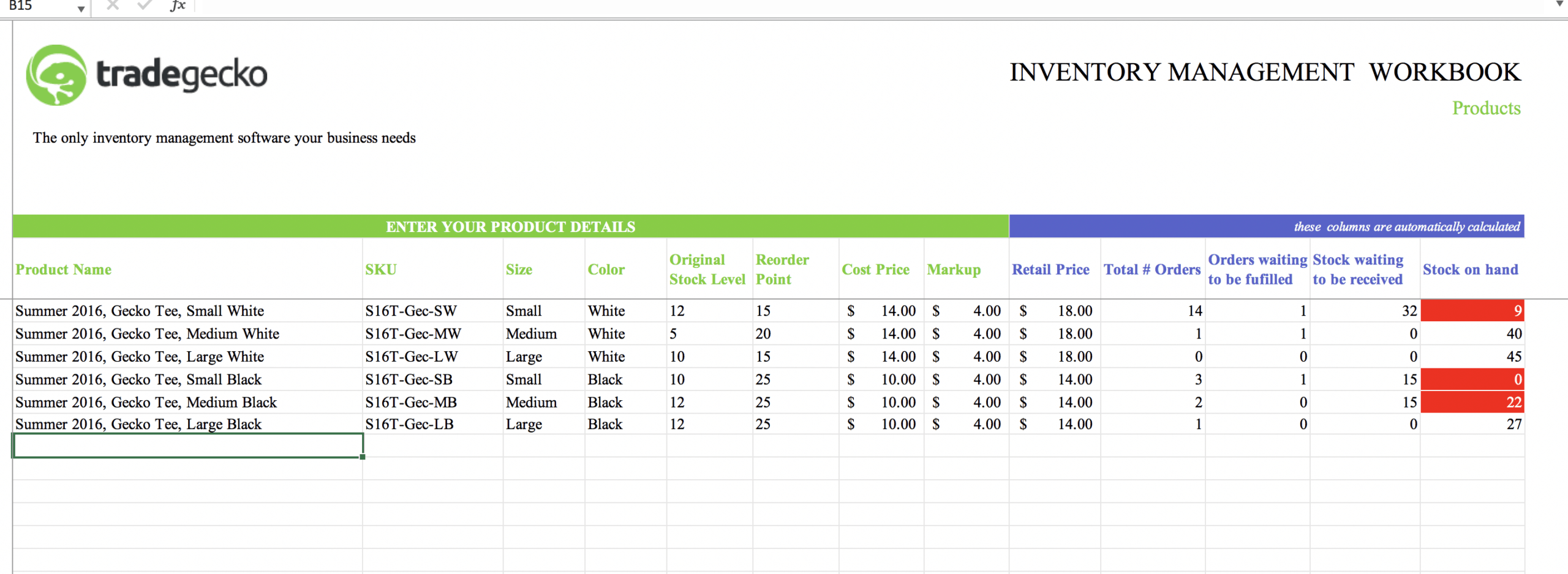 Top 10 Inventory Excel Tracking Templates – Sheetgo Blog With Regard To Stock Report Template Excel
