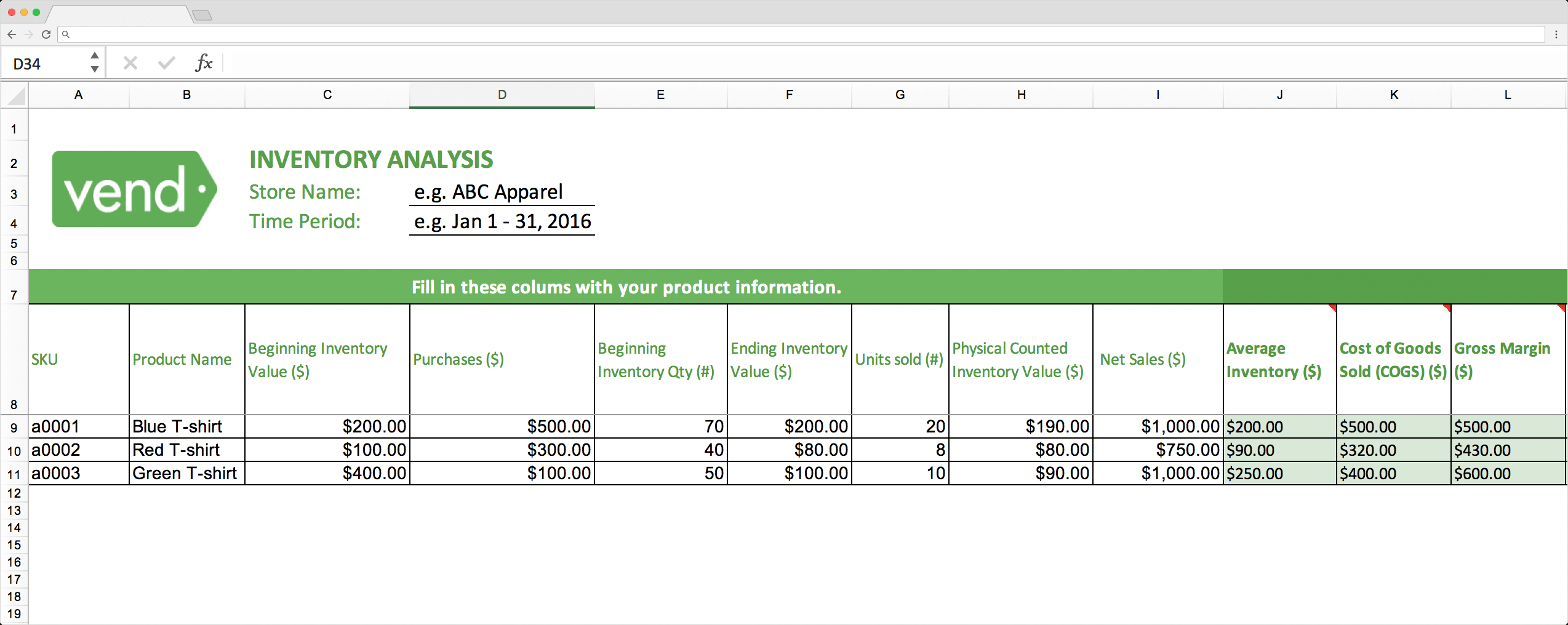 Top 10 Inventory Excel Tracking Templates – Sheetgo Blog Within Stock Report Template Excel