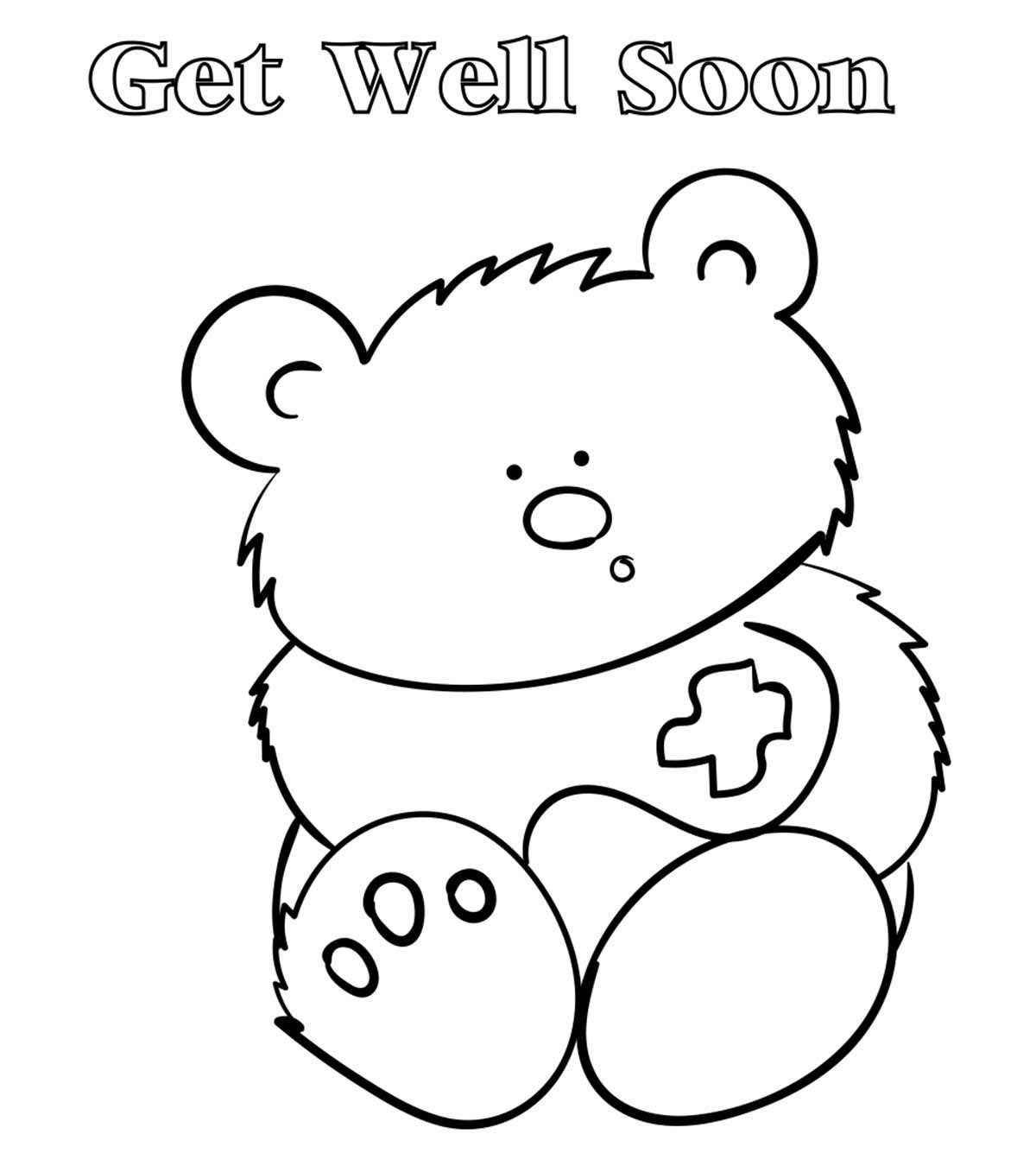 Top 25 Free Printable Get Well Soon Coloring Pages Online For Get Well Soon Card Template