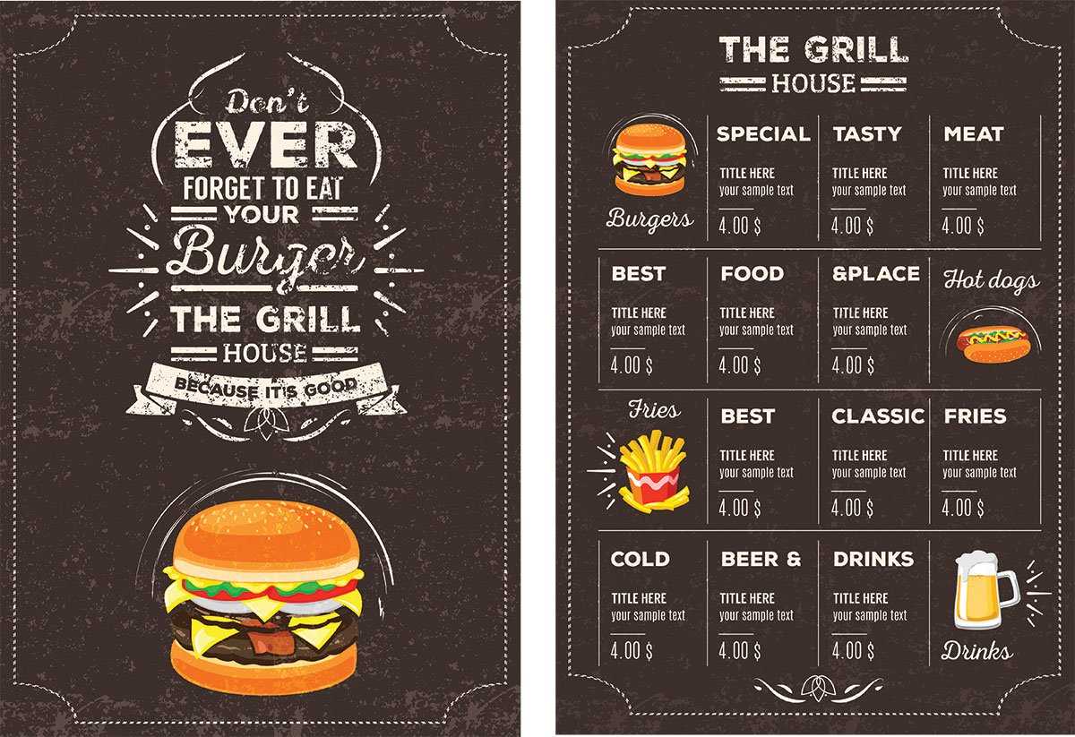 Top 39 Free Restaurant Menu Psd Templates & Mockups 2019 Regarding Frequent Diner Card Template