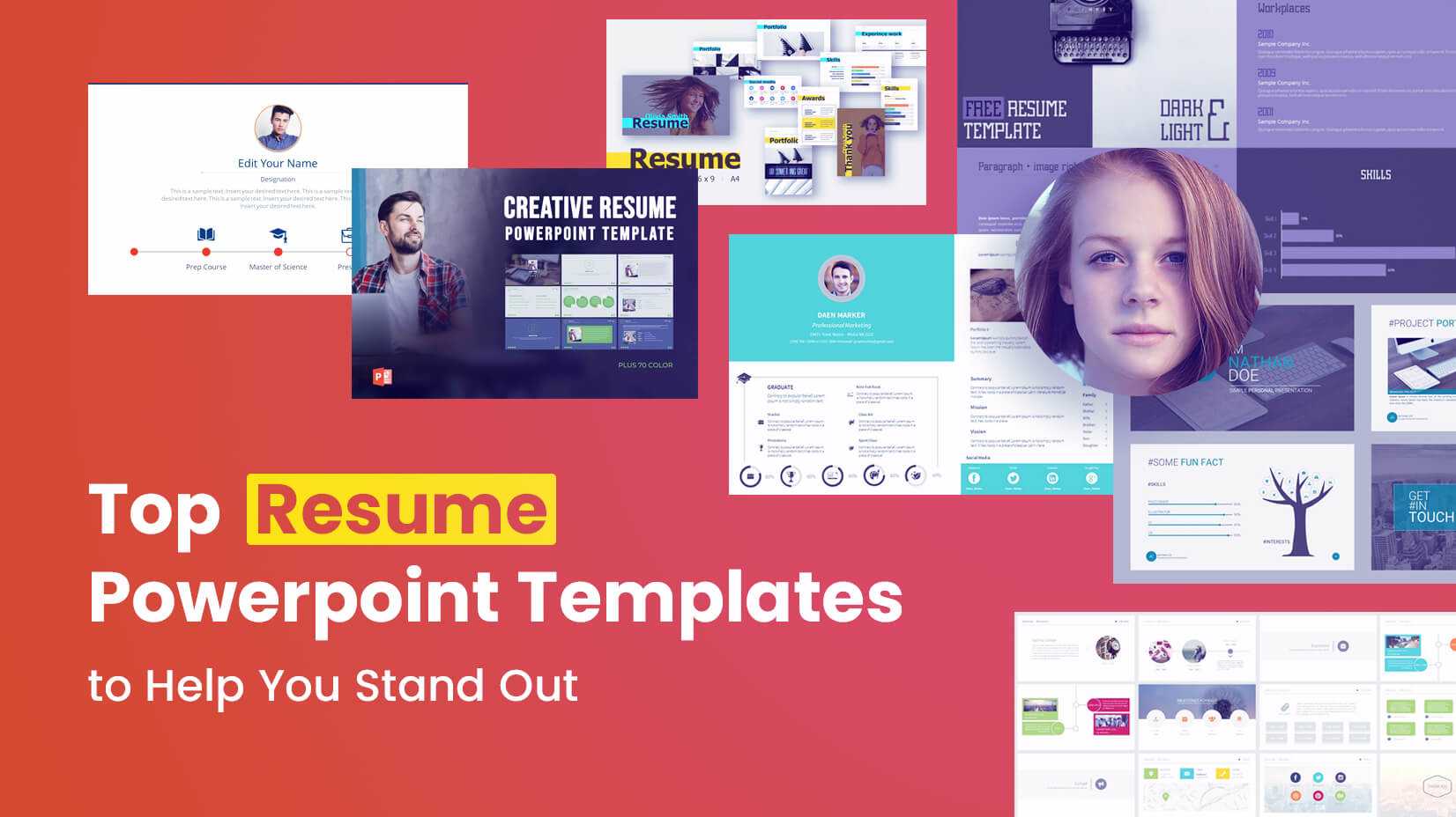Top Resume Powerpoint Templates To Help You Stand Out Intended For Powerpoint 2007 Template Free Download