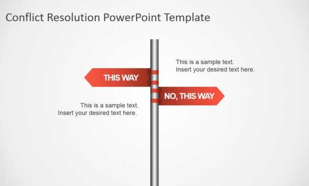 Traffic Sign This Way Arrows For Powerpoint - Slidemodel in Powerpoint Template Resolution