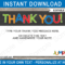 Trampoline Party Thank You Cards Template – Boys Throughout Soccer Thank You Card Template