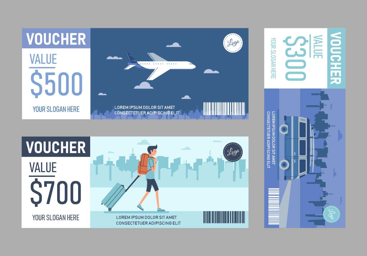 Travel Voucher Free Vector Art - (33 Free Downloads) Intended For Free Travel Gift Certificate Template