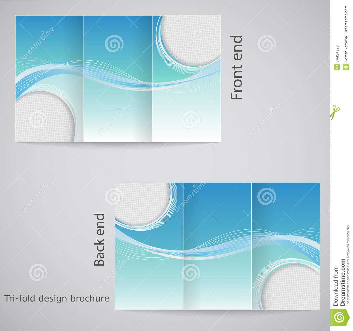 Tri Fold Brochure Design. Stock Vector. Illustration Of In 3 Fold Brochure Template Free