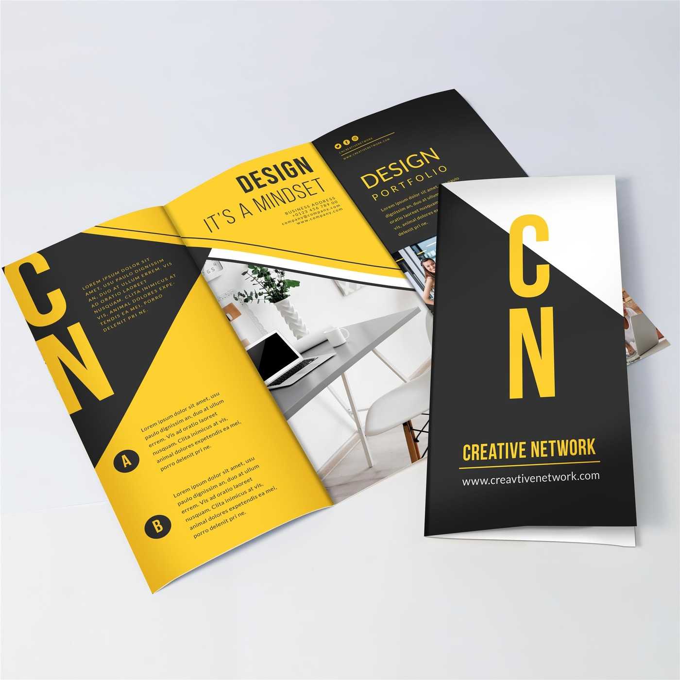 Tri Fold Brochure Printing – Free Print Templates And Design For 6 Panel Brochure Template