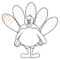 Turkey Clip Art Coloring Page, Picture #4554 Turkey Clip Art Throughout Blank Turkey Template