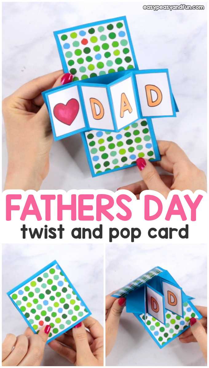 Twist And Pop Fathers Day Card – Easy Peasy And Fun In Twisting Hearts Pop Up Card Template