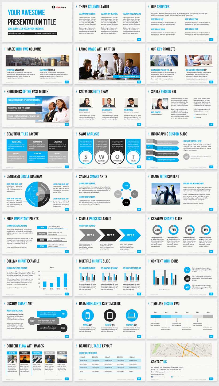 Ultimate Professional Business Powerpoint Template – 1650+ Throughout Powerpoint Photo Slideshow Template