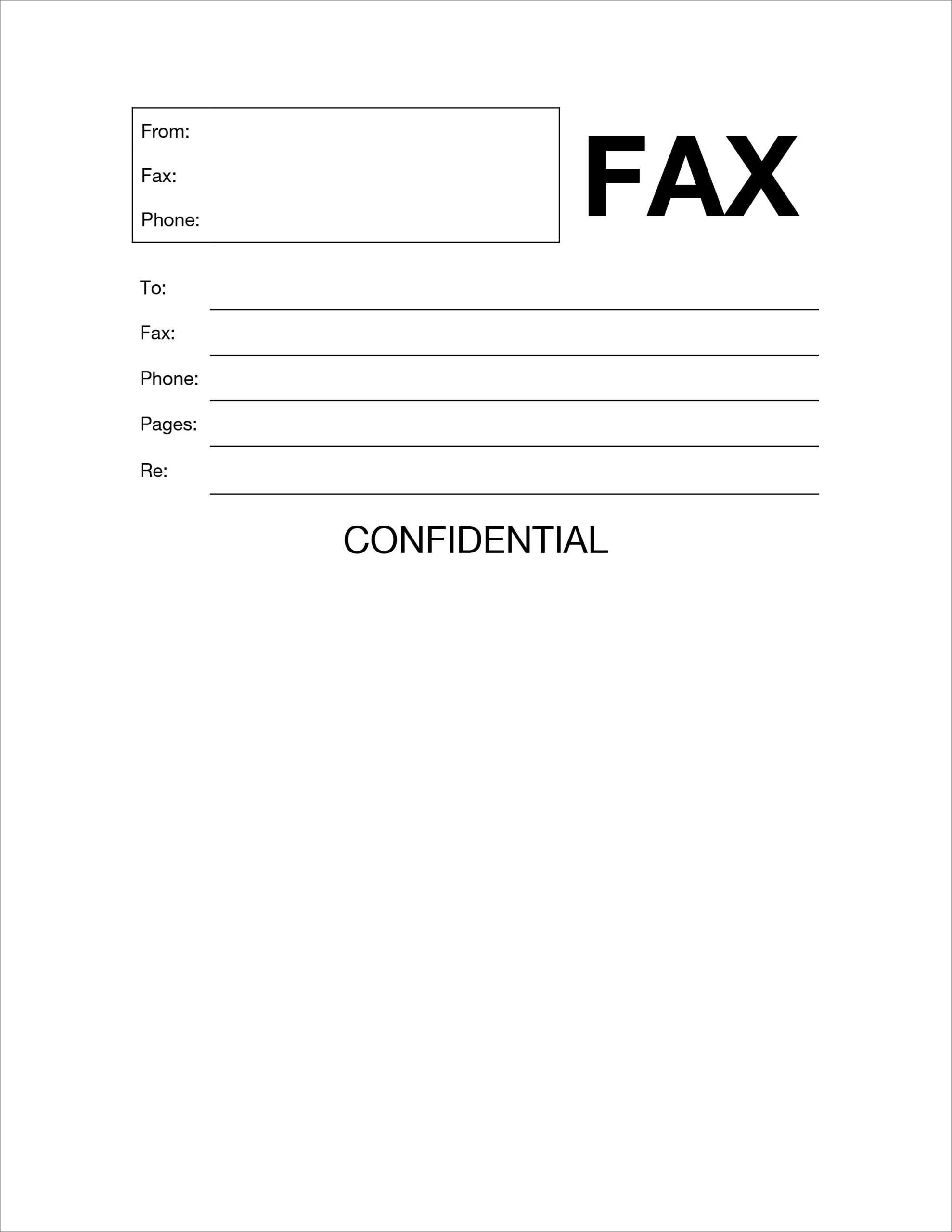 Unusual Fax Cover Page Template Word 2010 Ideas ~ Thealmanac Within Fax Template Word 2010