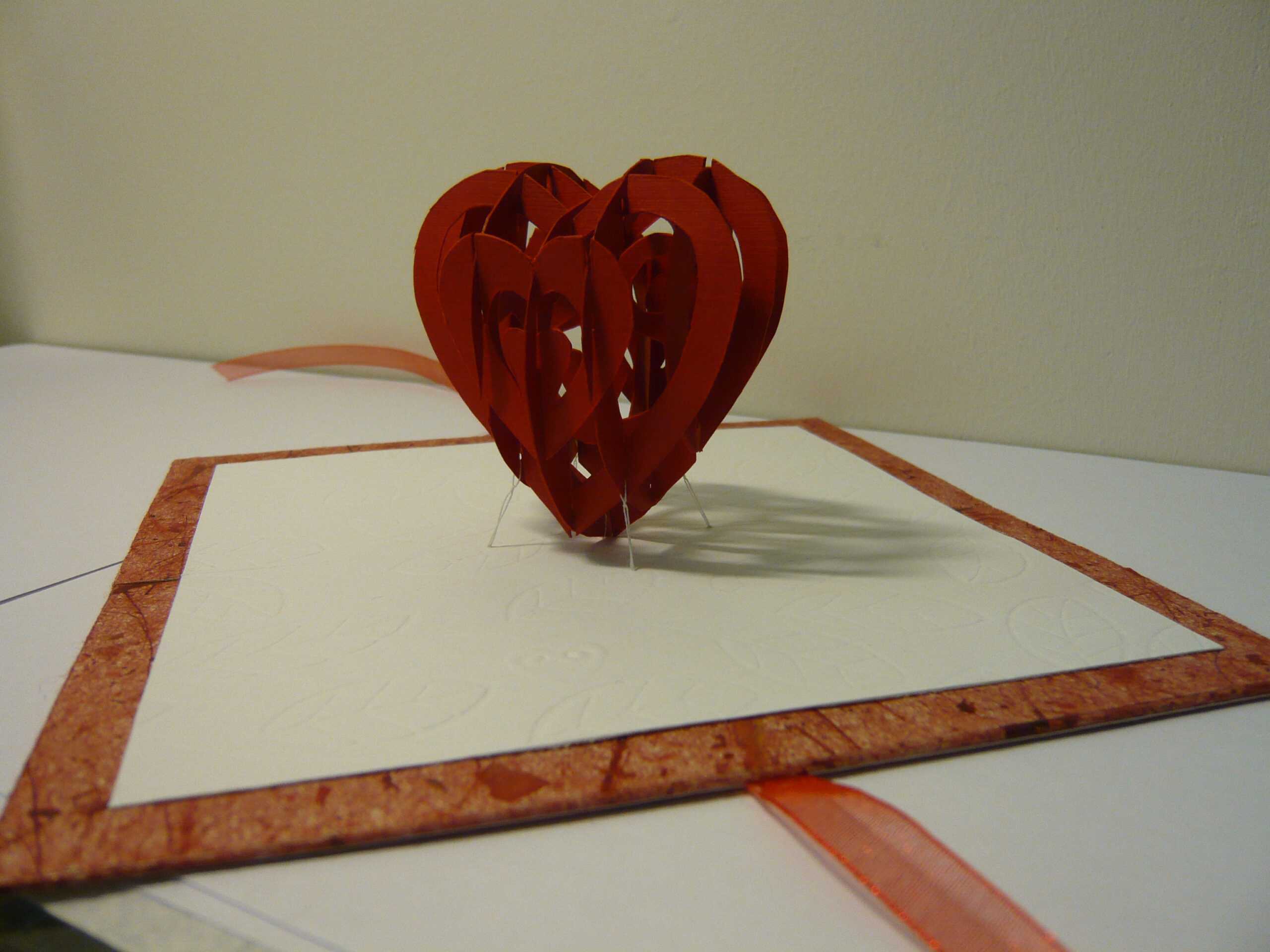 Valentine's Day Pop Up Card: 3D Heart Tutorial – Creative Intended For Heart Pop Up Card Template Free