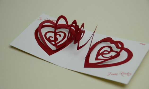 Valentine's Day Pop Up Card: Spiral Heart Tutorial throughout Heart Pop Up Card Template Free