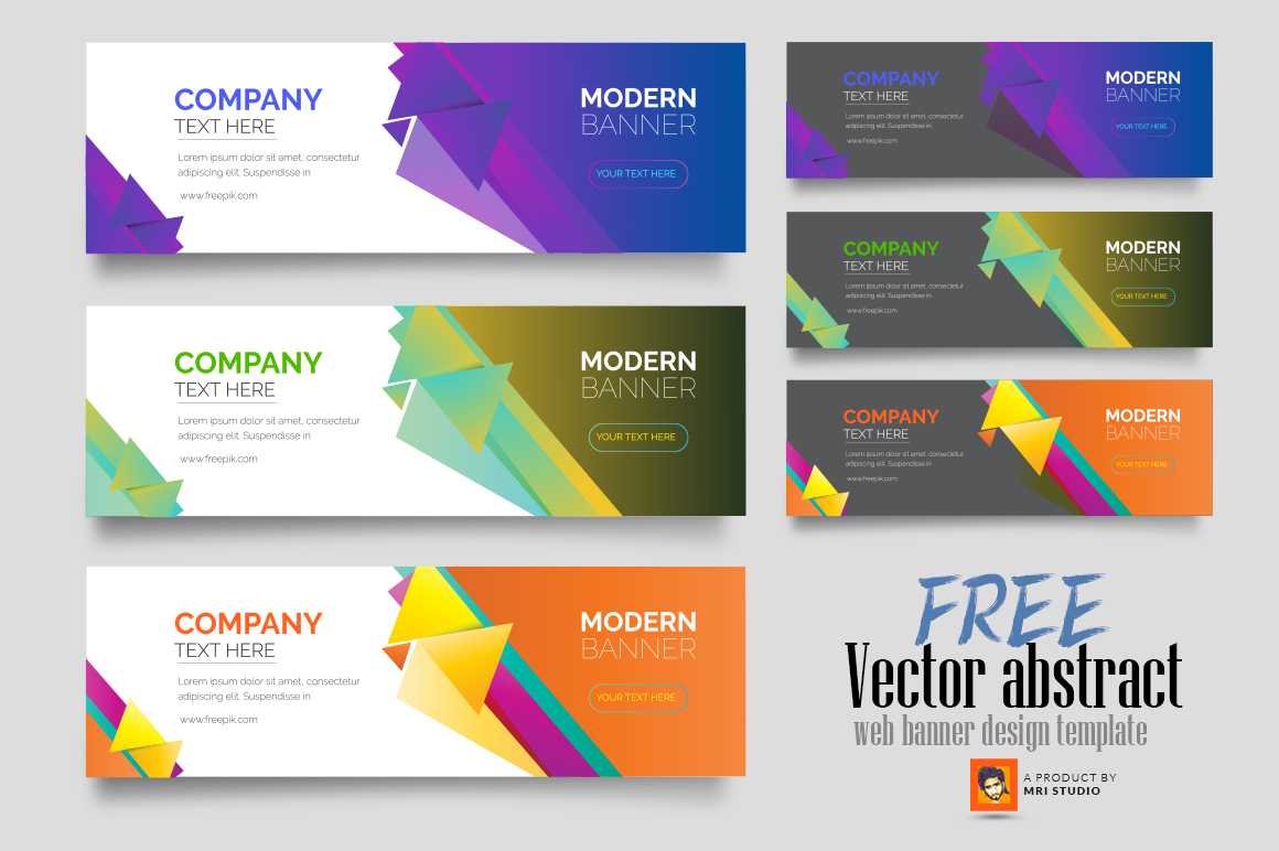 Vector Abstract Web Banner Design Template – Photoshop Action For Banner Template For Photoshop