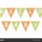 Vector Baby Shower Banner Template. Scandinavian Design In Baby Shower Banner Template