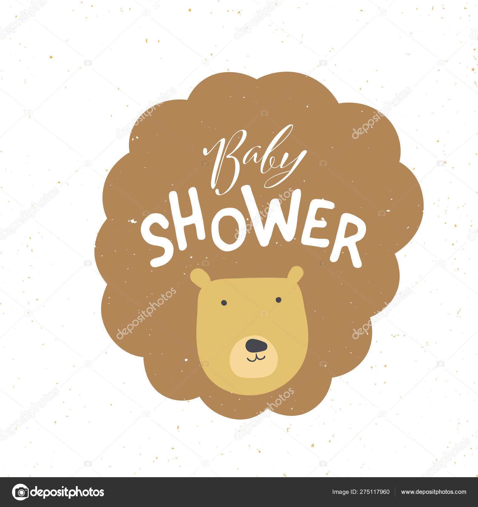 Vector Baby Shower Banner Template. Scandinavian Design Throughout Baby Shower Banner Template