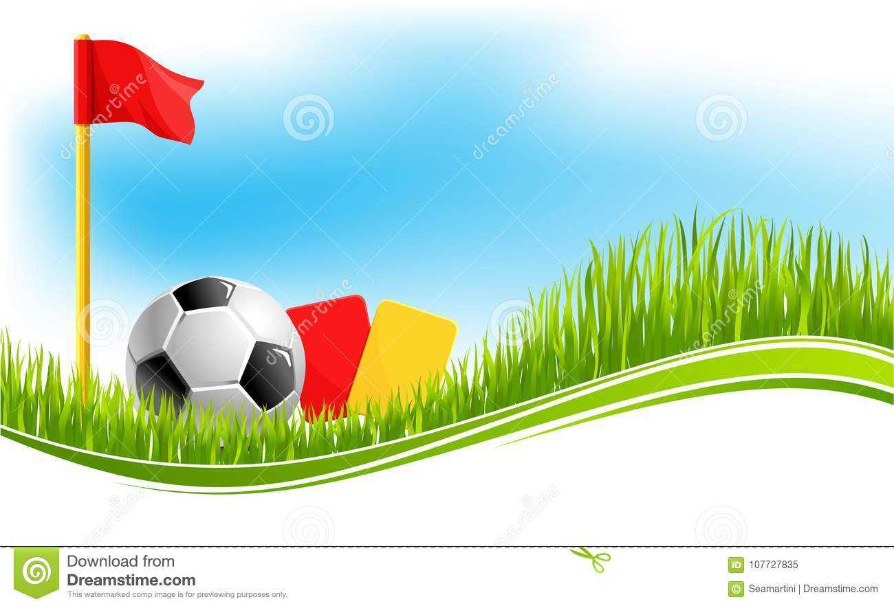 Vector Background For Football Soccer Sport Stock Vector Throughout Football Referee Game Card Template