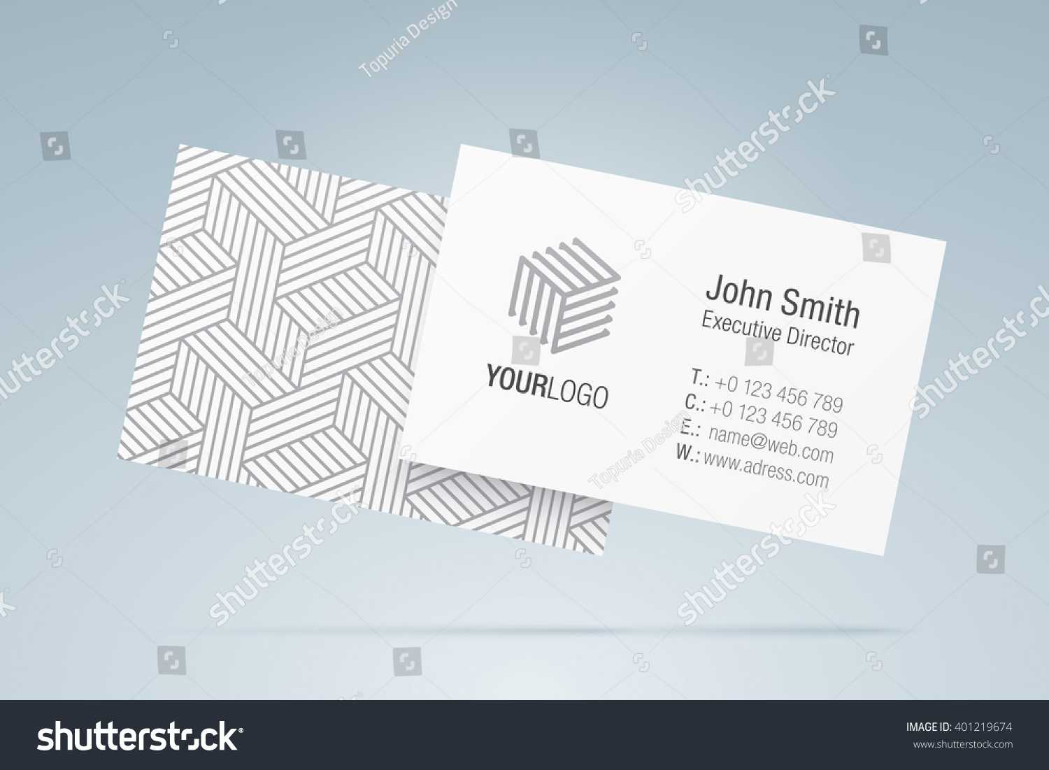 Vector Business Card Template Elegant Business Stock Vector Pertaining To Generic Business Card Template