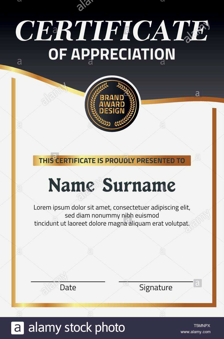 Vector Certificate Template. Illustration Certificate In A4 Within Certificate Template Size