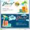 Vector Gift Travel Voucher Template. Tropical Island Within Free Travel Gift Certificate Template