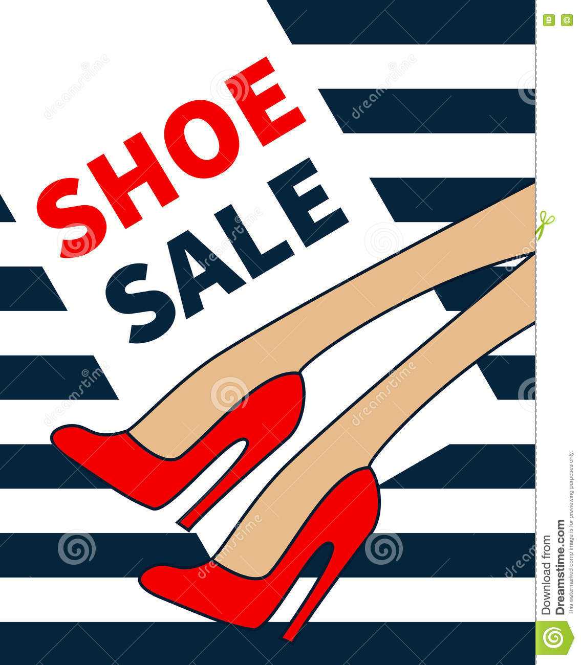 Vector Shoe Sale Stock Vector. Illustration Of Footwear Pertaining To High Heel Template For Cards