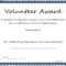 Volunteer Award Certificate Template - Sample Templates with Safety Recognition Certificate Template
