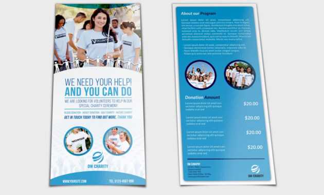 Volunteer Flyer Template Dl Sizeowpictures On Dribbble within Volunteer Brochure Template