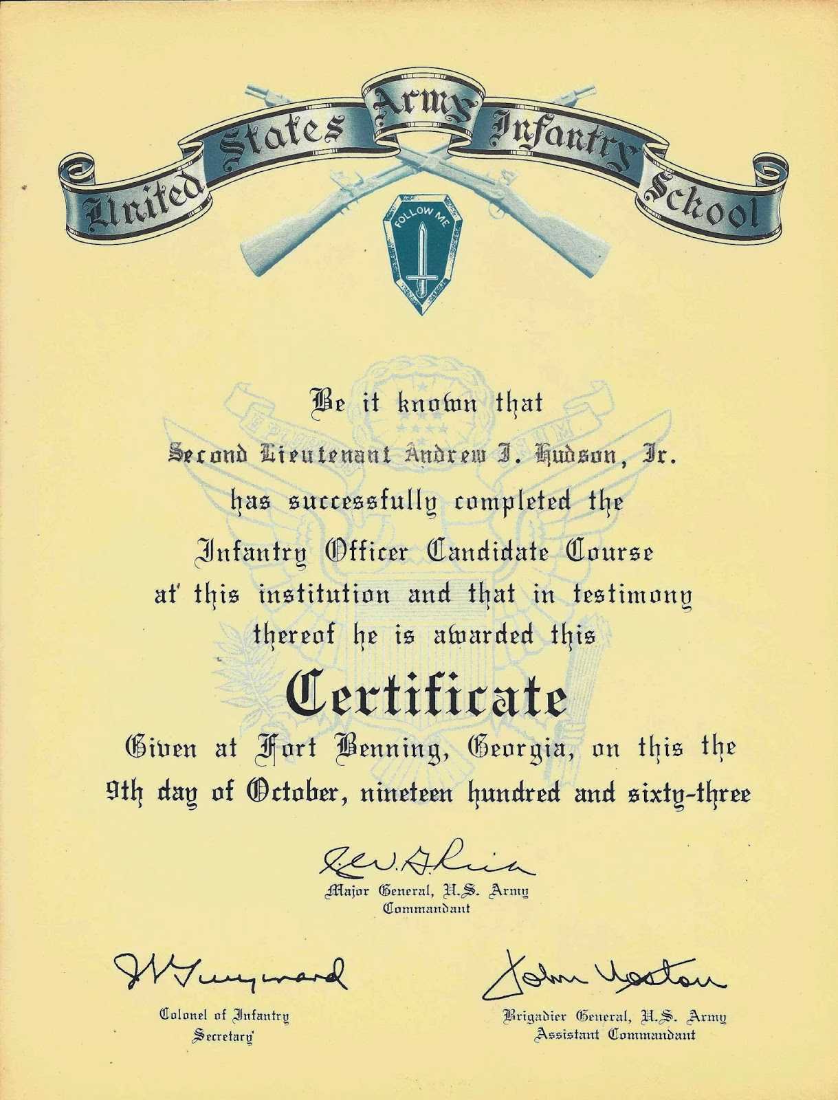 War Stories Of An Armed Savage – Part 13: Awards Throughout Army Good Conduct Medal Certificate Template