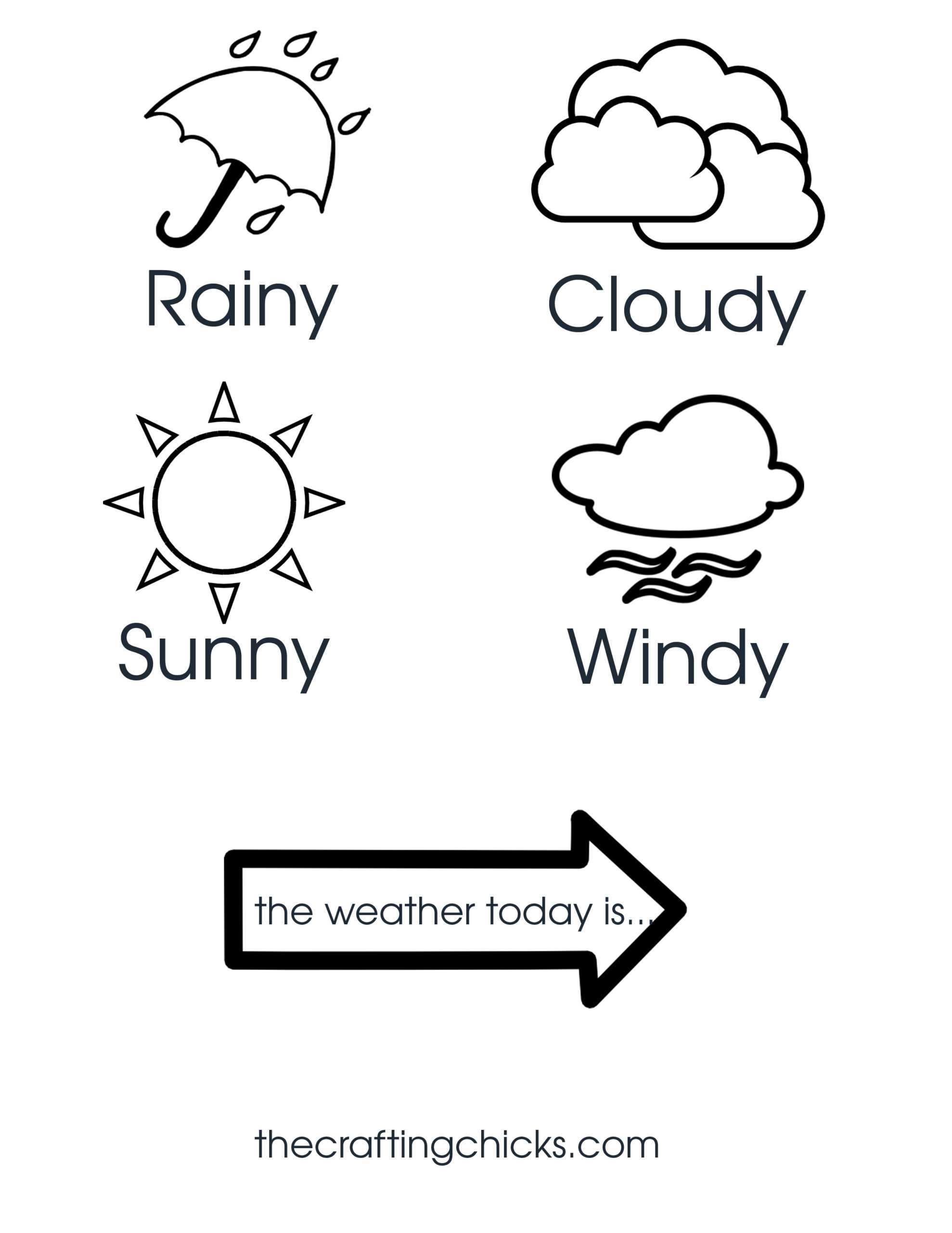 Weather Chart Kid Craft - The Crafting Chicks Pertaining To Kids Weather Report Template