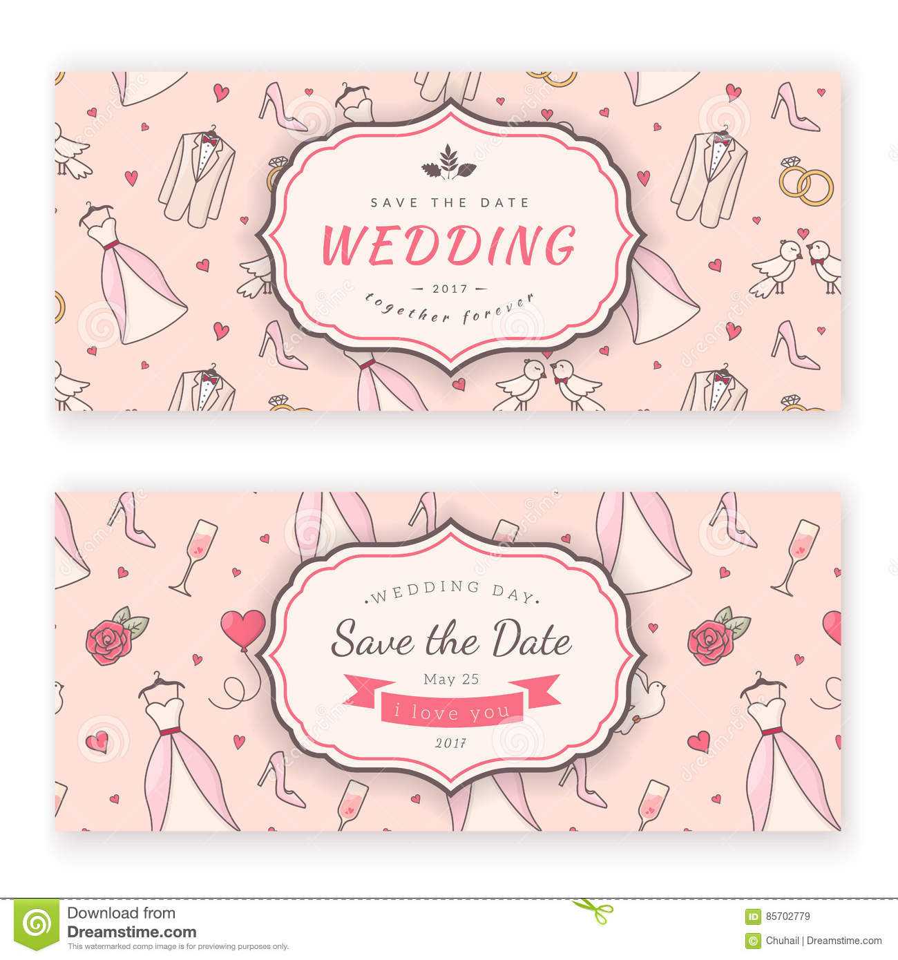 Wedding Banner Template. Stock Vector. Illustration Of Throughout Wedding Banner Design Templates