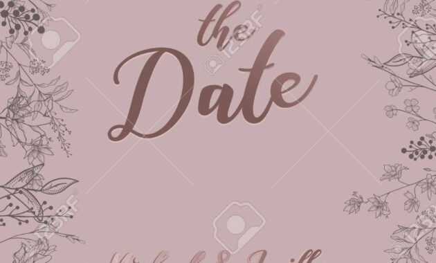 Wedding Invitation, Thank You Card, Save The Date Card. Wedding.. in Save The Date Banner Template