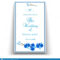 Wedding Marriage Event Invitation Template With Blue Orchid Throughout Engagement Invitation Card Template