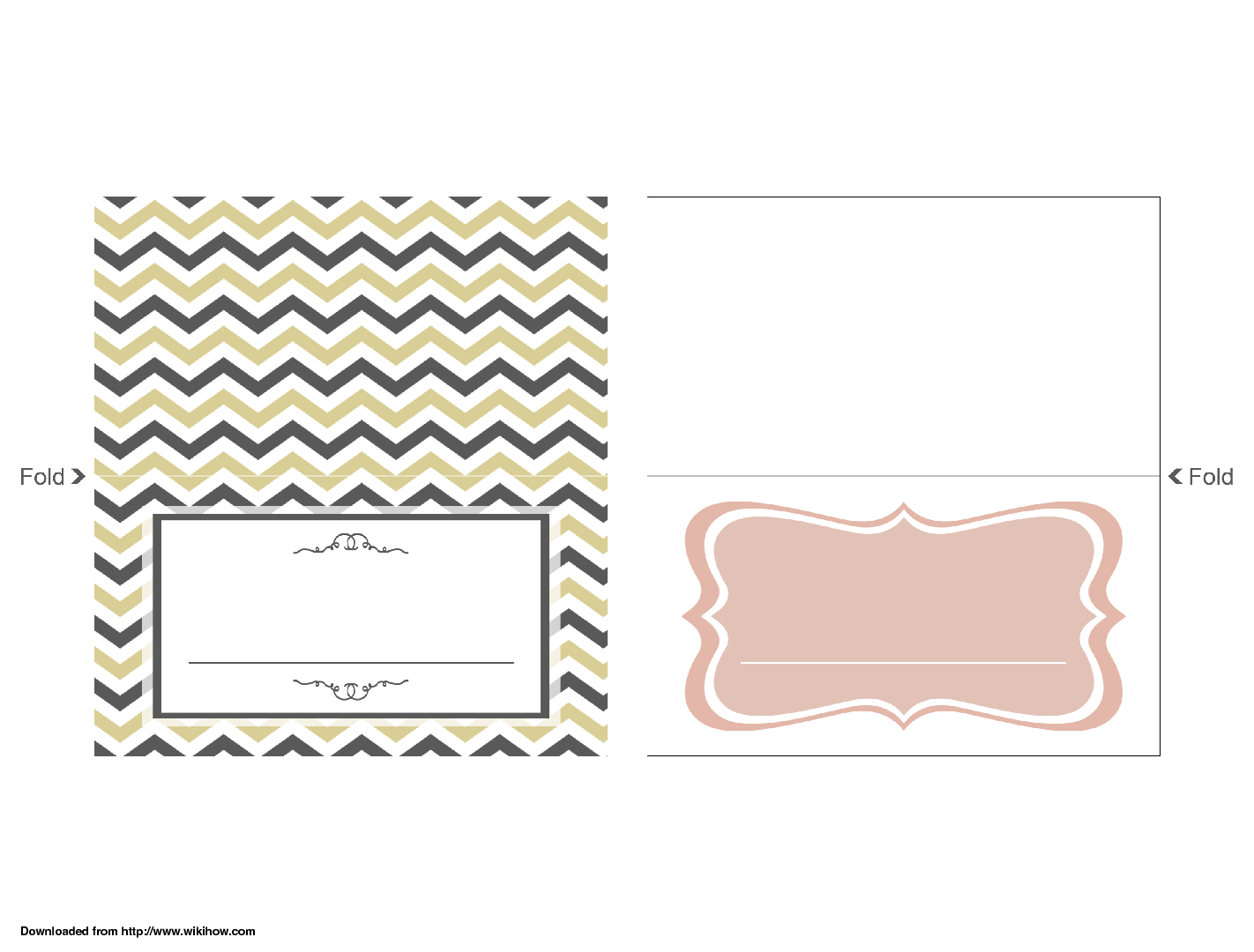 Wedding Place Card Template – Wikihow In A2 Card Template