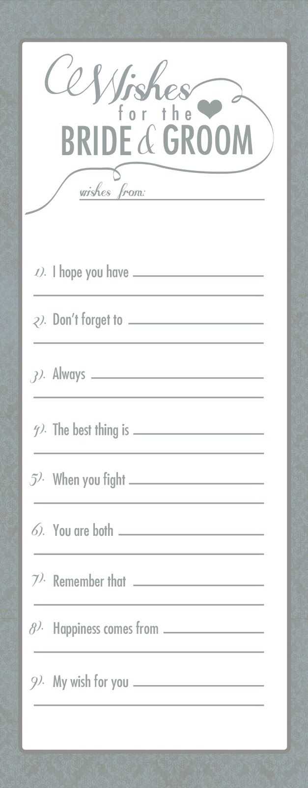 Wedding Stationery Breakdown With Regard To Marriage Advice Cards Templates