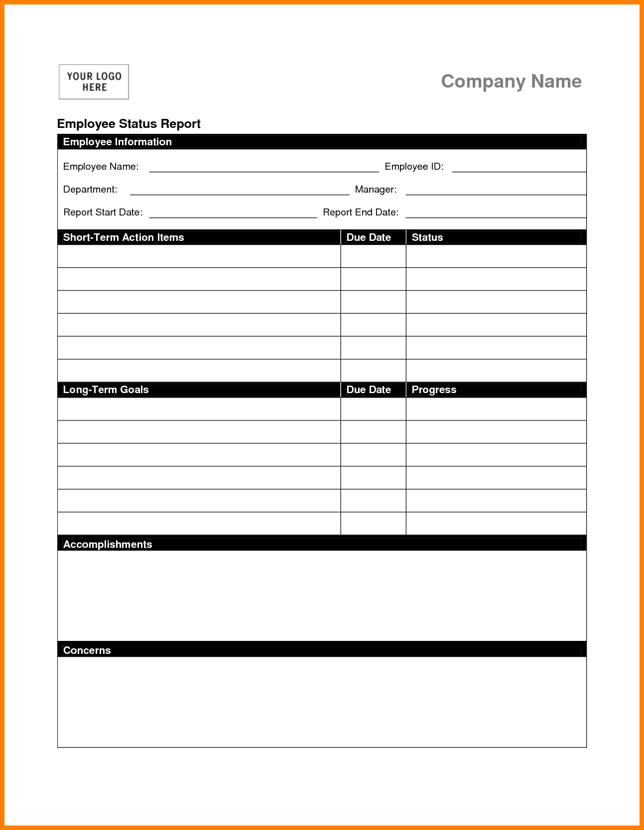 Weekly Status Report Sample Employee Template Venngage Ppt Pertaining To Qa Weekly Status Report Template