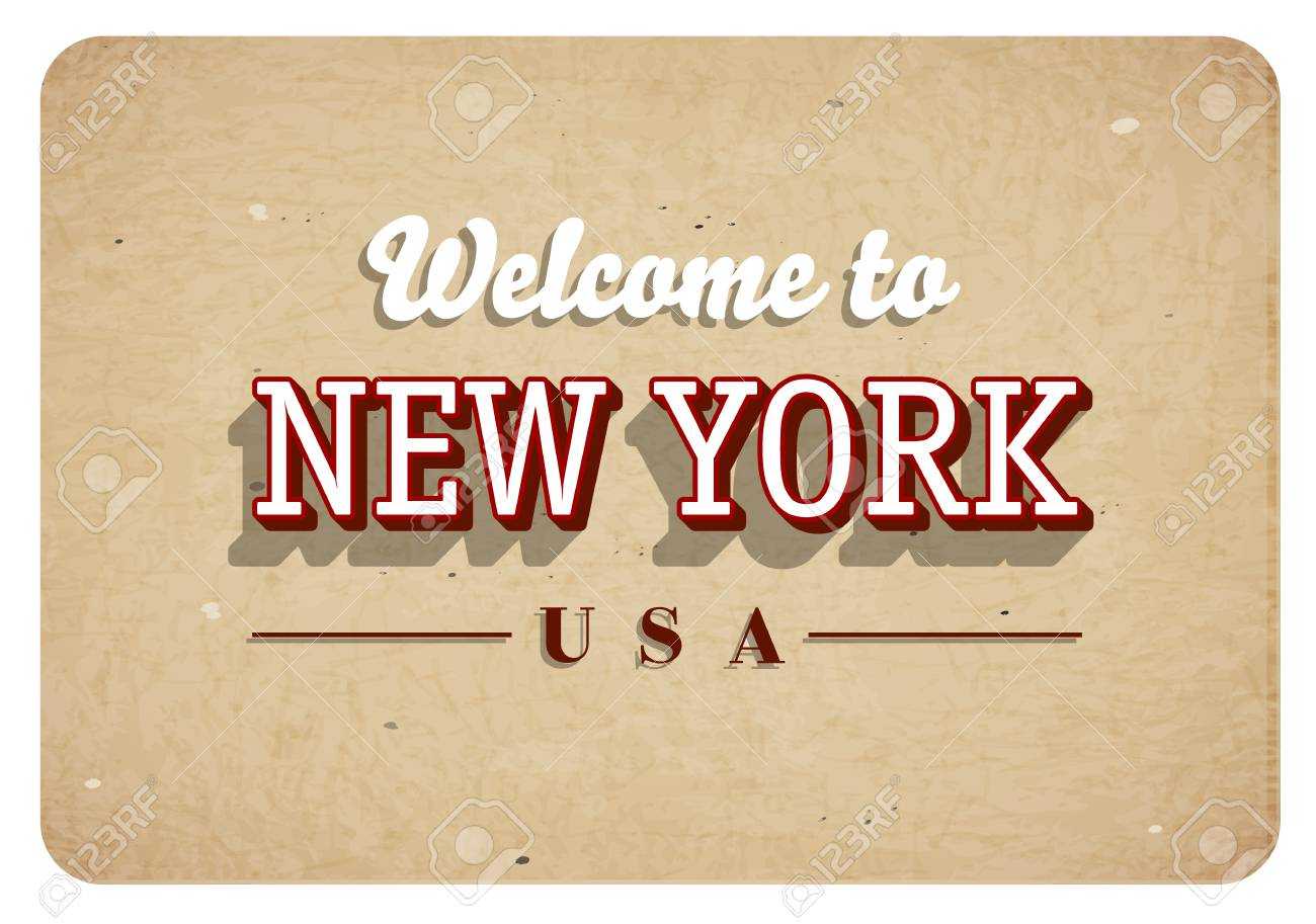 Welcome New York Banner Template Design In Welcome Banner Template