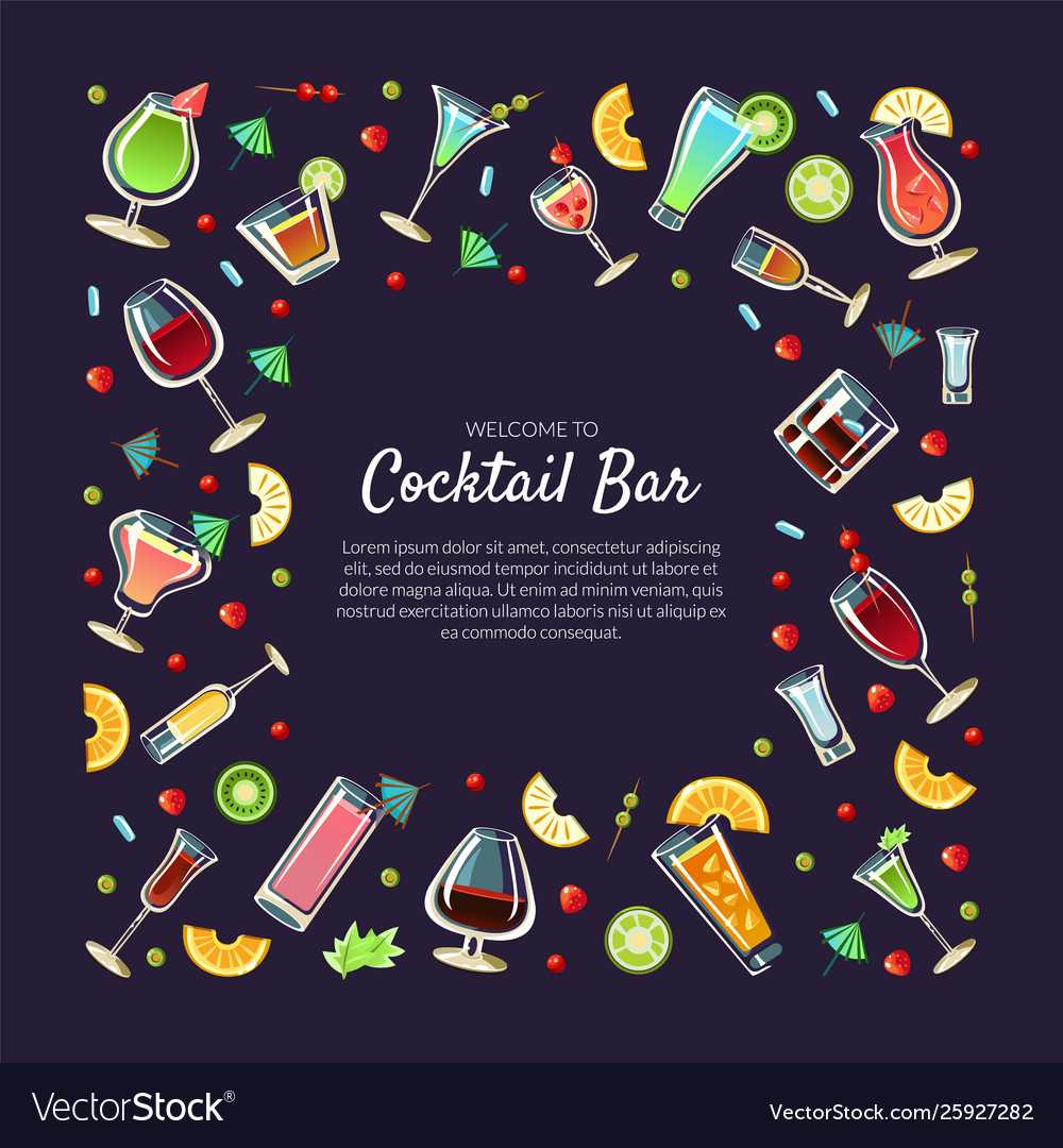 Welcome To Cocktail Bar Banner Template With Place In Welcome Banner Template