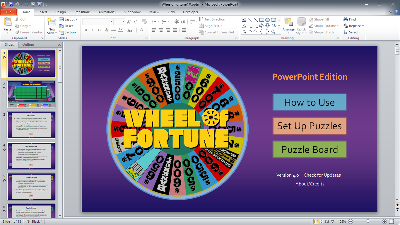 Wheel Of Fortune For Powerpoint - Gamestim Intended For Wheel Of Fortune Powerpoint Game Show Templates