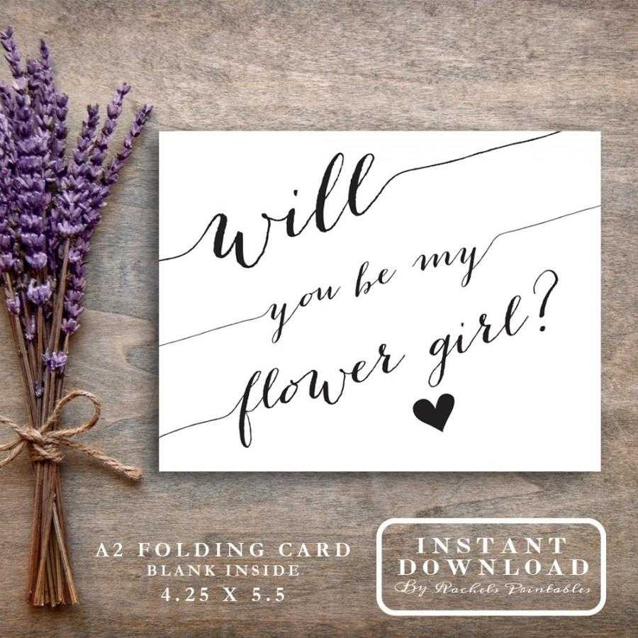 Will You Be My Flower Girl Card Printable "will You Be My Throughout Will You Be My Bridesmaid Card Template