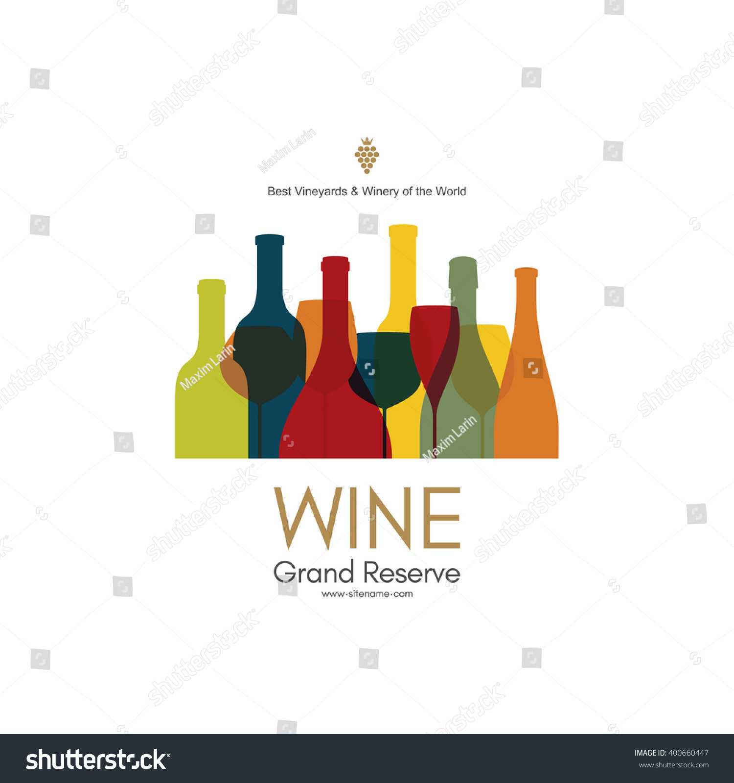 Wine List Design Vector Brochure Template Stock Vector In Wine Brochure Template