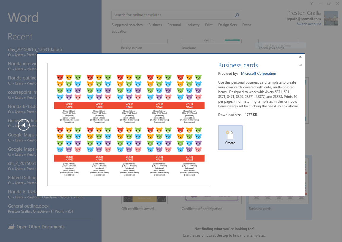 Word 2013 Cheat Sheet | Computerworld Inside Word 2013 Business Card Template