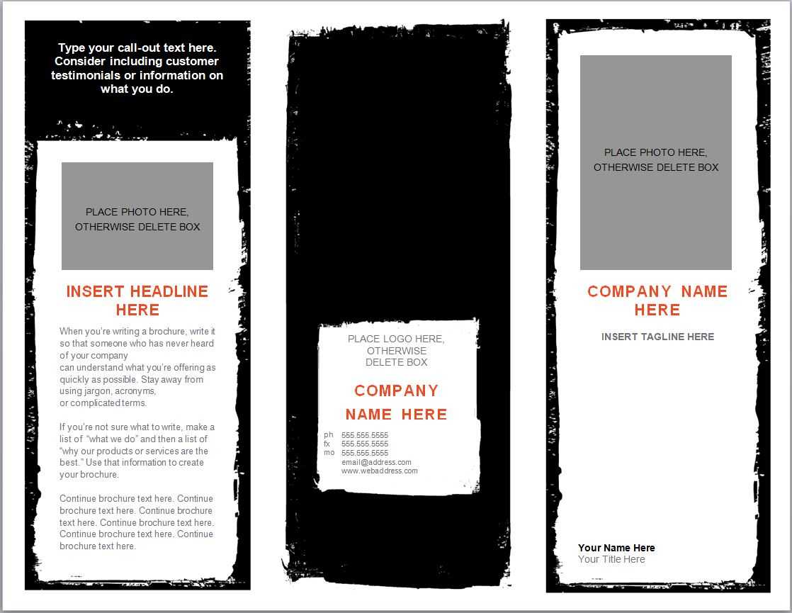 Word Brochure Template | Brochure Template Word Throughout Microsoft Word Pamphlet Template