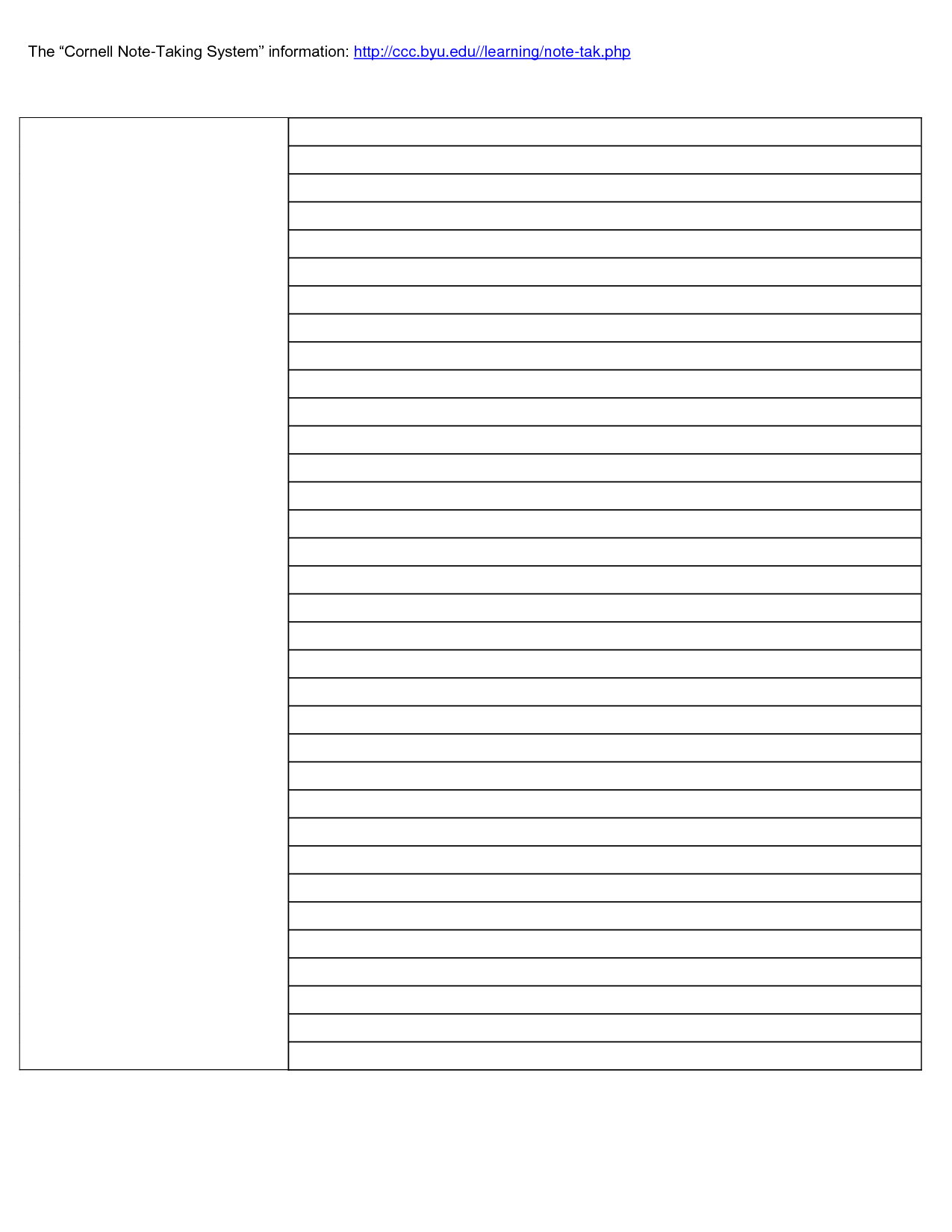 Word Note Taking Template – Zohre.horizonconsulting.co Throughout Note Taking Template Word