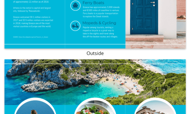 World Travel Tri Fold Brochure regarding Island Brochure Template