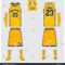 Yellow Basketball Jersey Sport Uniform Template Stock Vector Pertaining To Blank Basketball Uniform Template