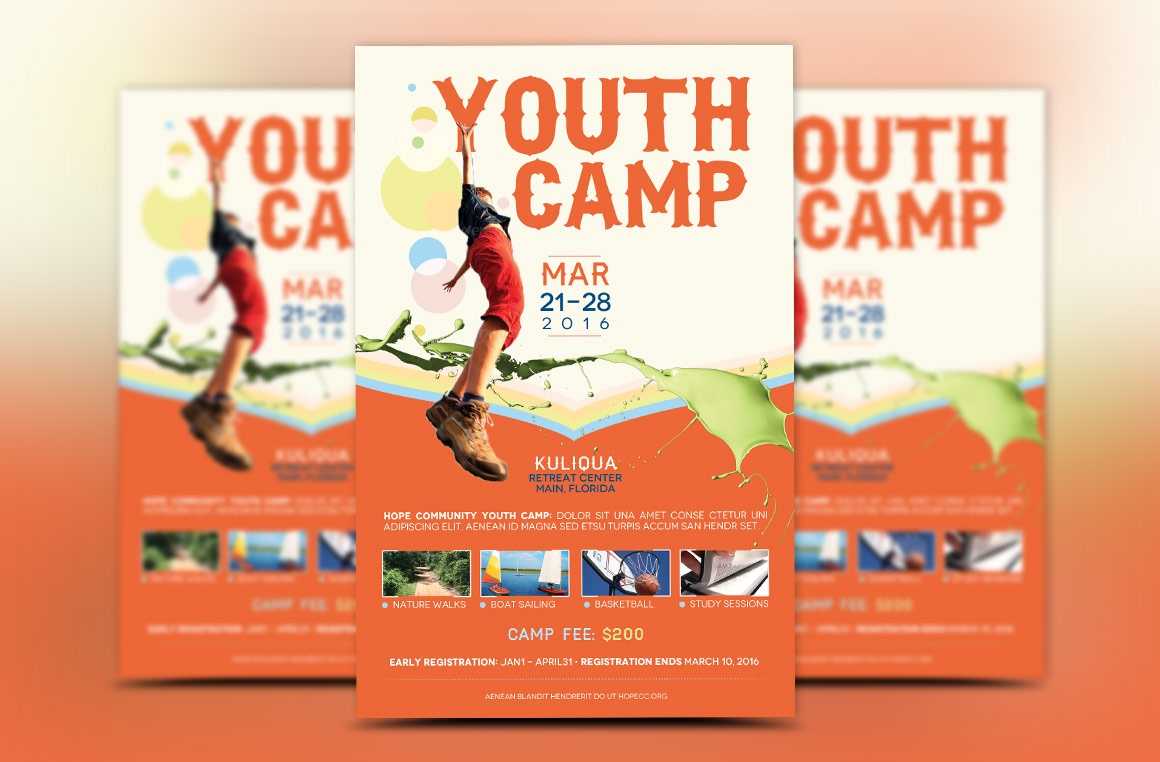 Youth Camp Flyer Template – Godserv Designs Regarding Basketball Camp Brochure Template
